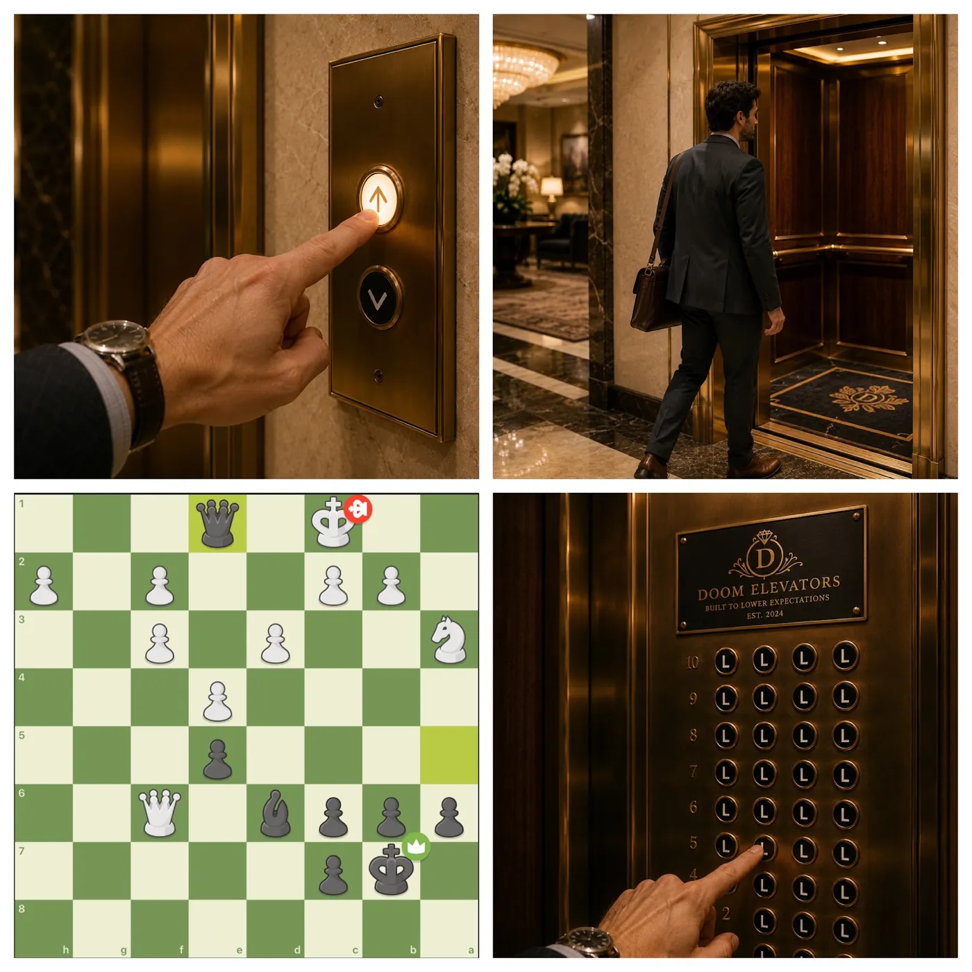 Doom Elevators: built to lower expectations
