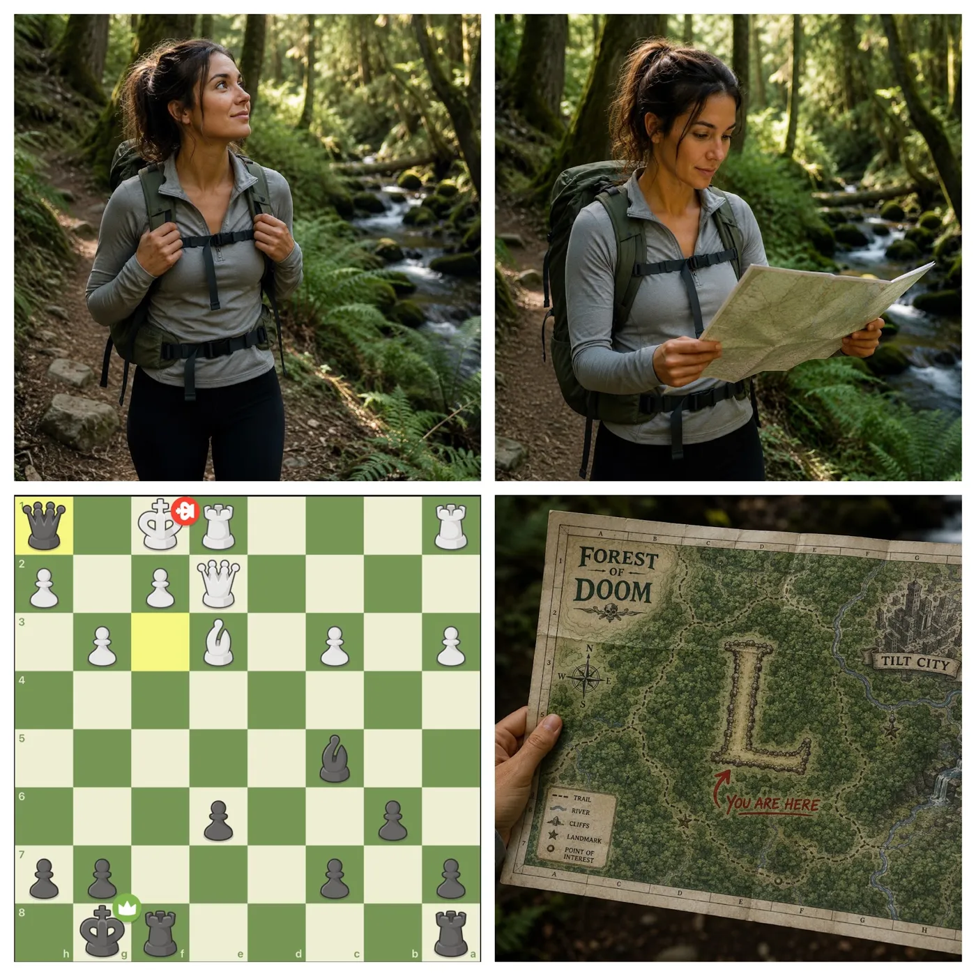 Forest of Doom map: you are here, the L
